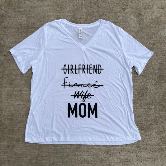 From Girlfriend to Mom Tee
